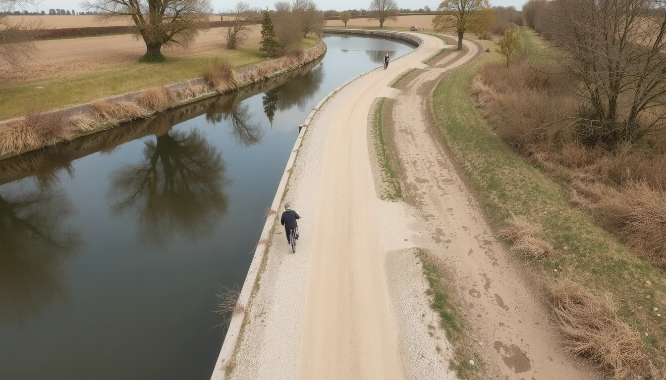 quais et chemin de halage de coulon